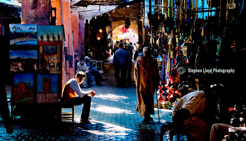 Seller in a Moroccan Souk